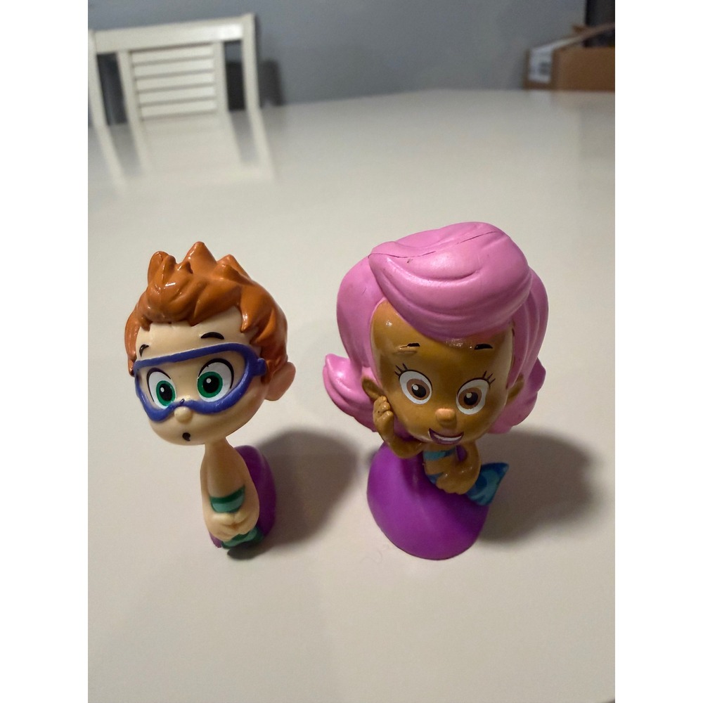 Nickelodeon Bubble Guppies Molly and Gil‎ Mermaid Figures 2 Inch Toy Set